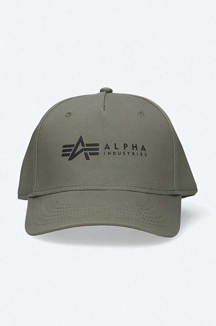 Αξεσουάρ Βαμβακερό καπέλο του μπέιζμπολ Alpha Industries 126912.257 πράσινο