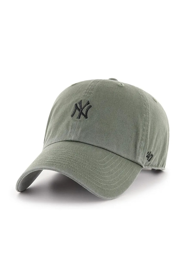 47 brand Czapka z daszkiem bawełniana MLB New York Yankees zielony B.BSRNR17GWS.MS