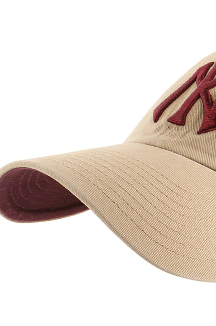 Akcesoria 47 brand Czapka z daszkiem bawełniana MLB New York Yankees B.BLPRK17GWS.KHI beżowy