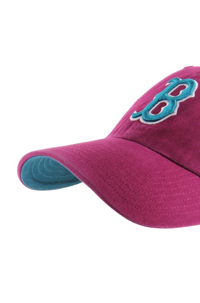 47 brand Bavlněná baseballová čepice 47brand MLB Boston Red Sox BCWS.DBLUN02GWS.GX04 burgundské AA00