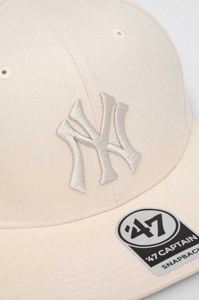 47 brand Czapka z daszkiem MLB New York Yankees B.BLPCP17WBP.NTC beżowy AA00