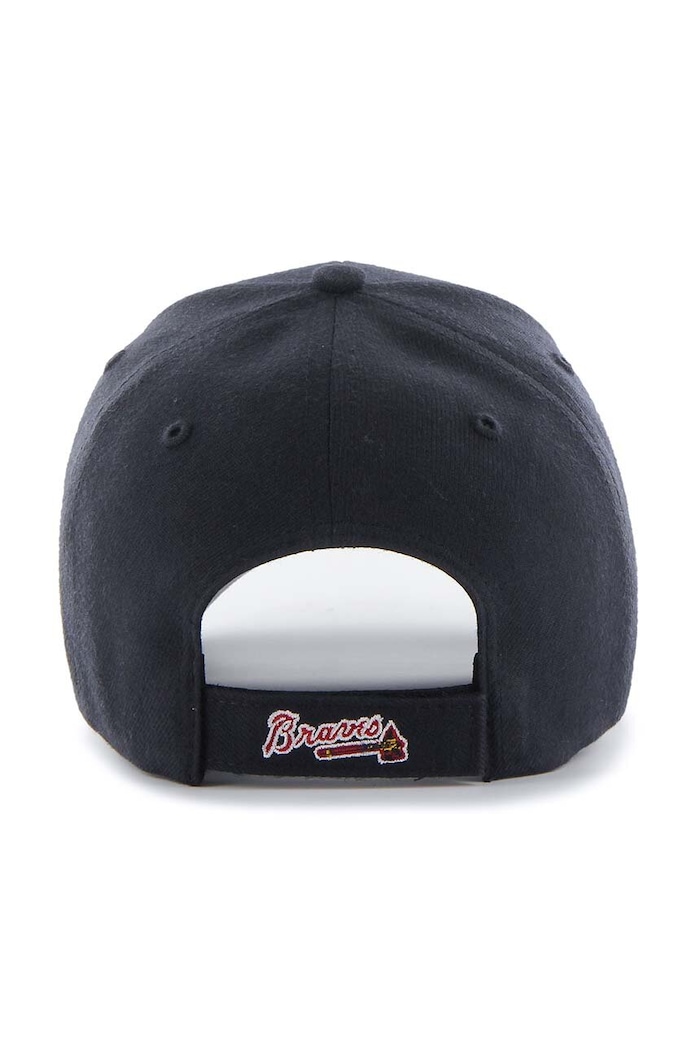 47 brand czapka z daszkiem z domieszką wełny MLB Atlanta Braves B.MVP01WBVRP.NY granatowy AA00