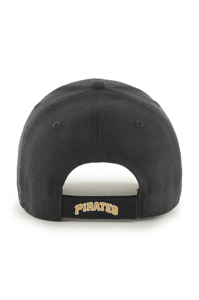 47 brand czapka z daszkiem z domieszką wełny MLB Pittsburgh Pirates B.MVP20WBV.BKO czarny AA00