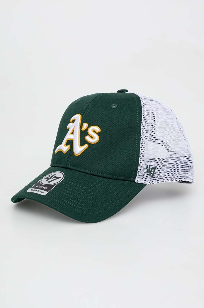 47 brand Czapka z daszkiem MLB Oakland Athletics zielony B.BRANS18CTP.DGA
