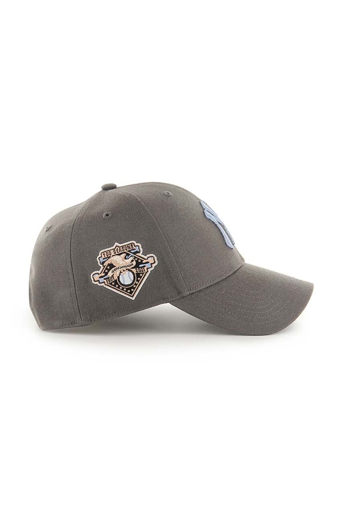 Akcesoria 47 brand czapka z daszkiem bawełniana MLB New York Yankees BCPTN.SUMVP17WBP.GH01 szary