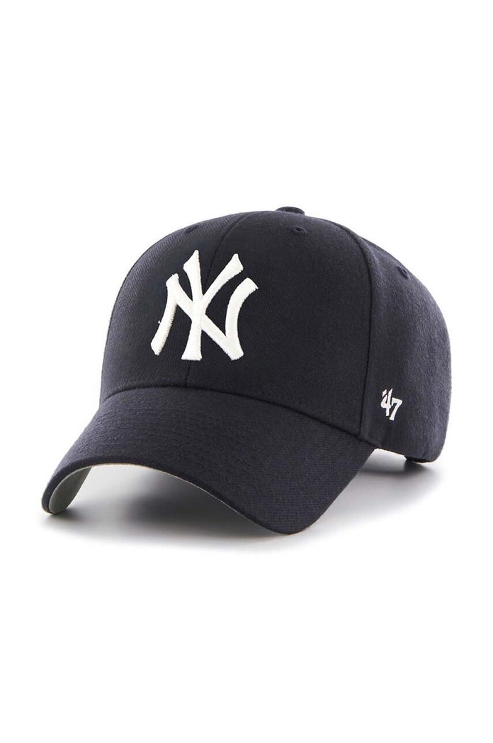 Καπέλο 47 brand MLB New York Yankees με μείγμα μαλλιού σκούρο μπλε B.MVP17WBV.NYB