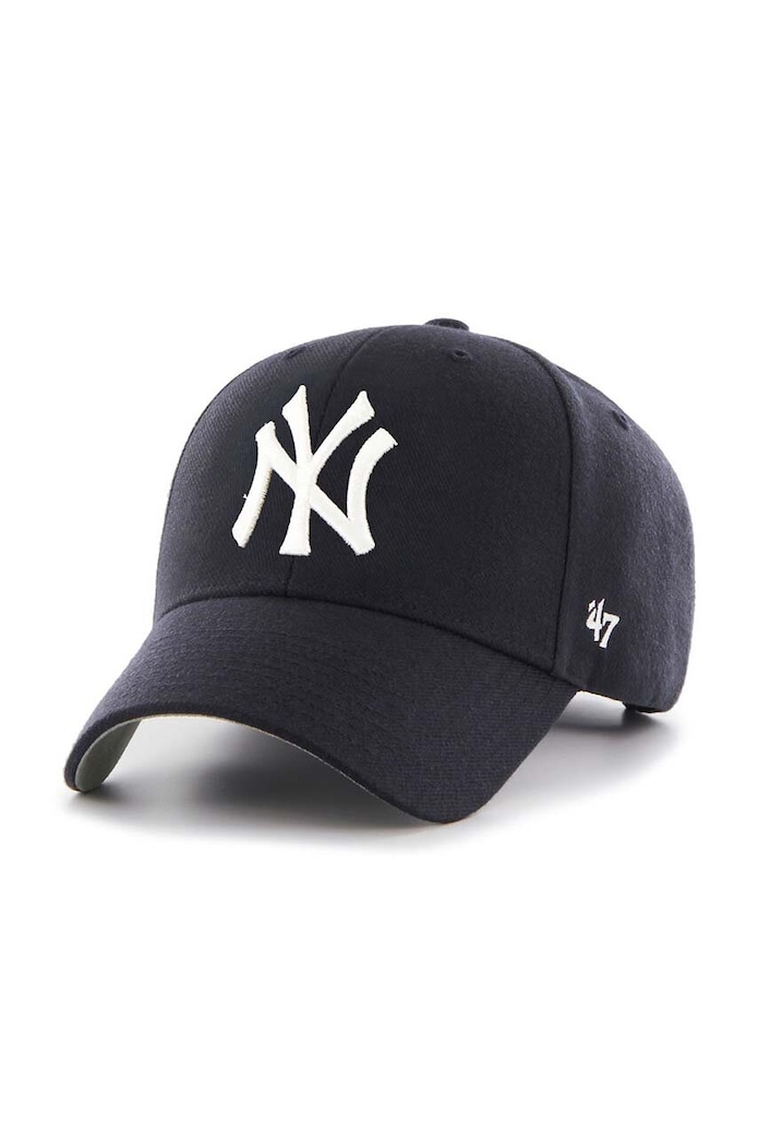 Καπέλο 47 brand MLB New York Yankees με μείγμα μαλλιού σκούρο μπλε B.MVP17WBV.NYB