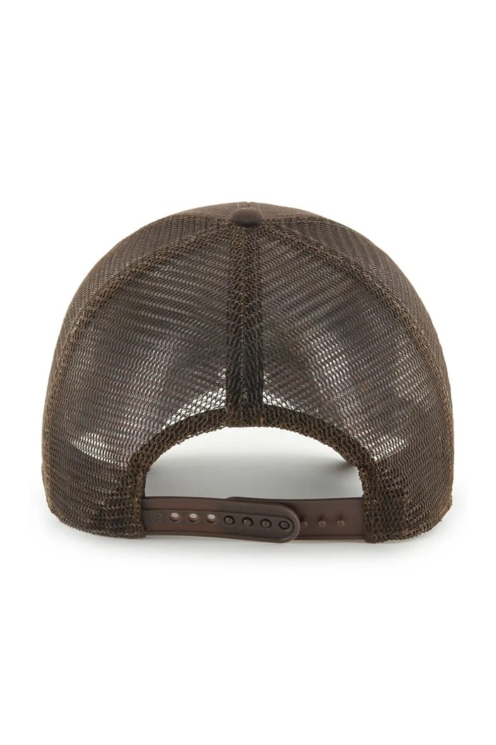 47 brand Czapka z daszkiem z bawełną MLB New York Yankees brązowy B.BRANS17CTP.BW