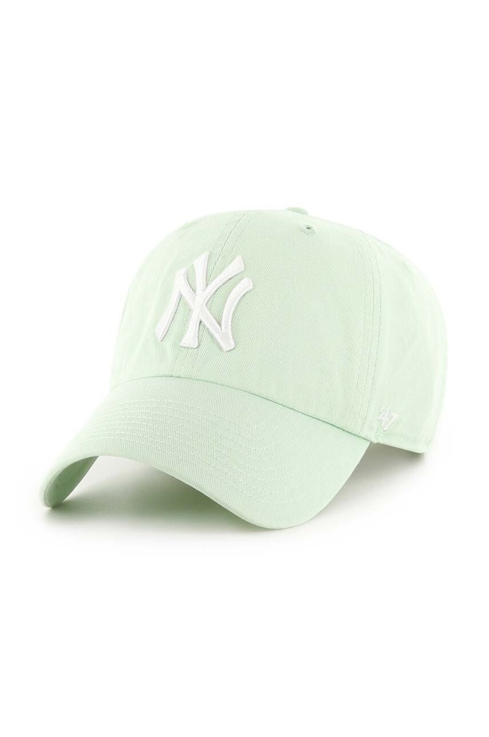 47 brand czapka z daszkiem bawełniana MLB New York Yankees aplikacja zielony B.NLRGW17GWS.B0