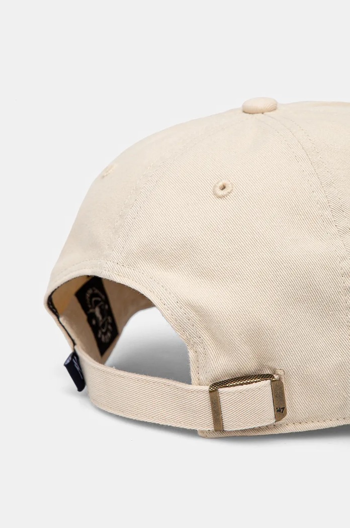 Akcesoria 47 brand czapka z daszkiem bawełniana MLB New York Yankees B.RGW17GWS.NTB beżowy