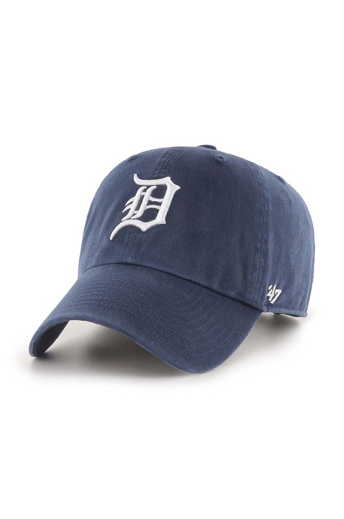 47 brand czapka z daszkiem bawełniana MLB Detroit Tigers aplikacja granatowy B.RGW09GWS.NYE