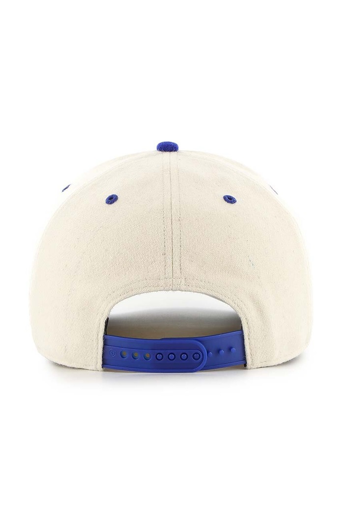47 brand czapka z daszkiem z domieszką wełny MLB Los Angeles Dodgers B.CHSHT12WIP.NT beżowy AA00