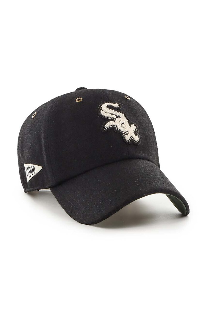 47 brand czapka z daszkiem wełniana MLB Chicago White Sox B.PNTCU06WIS.BK czarny AA00