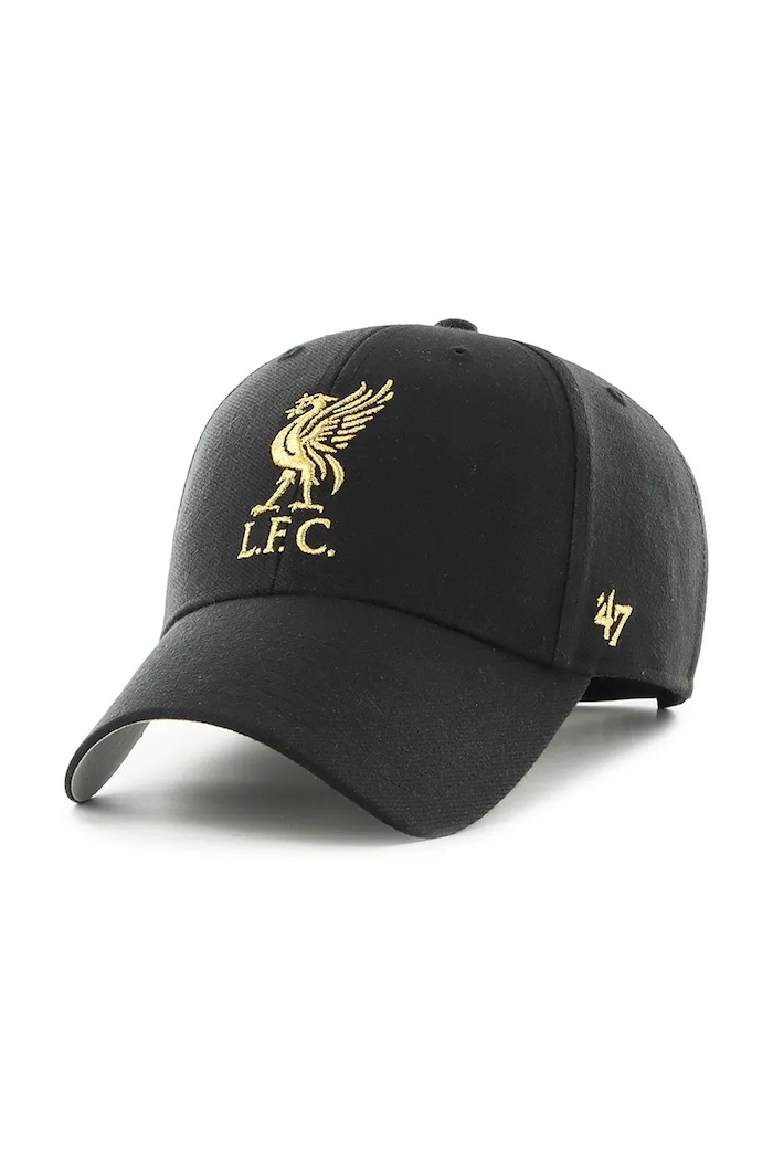 47 brand czapka z daszkiem z domieszką wełny Liverpool FC z domieszką wełny czarny EPL.MTLCS04WBP.BKB