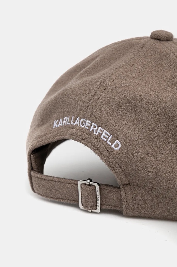 Doplňky Vlněná kšiltovka Karl Lagerfeld 246W3415 hnědá