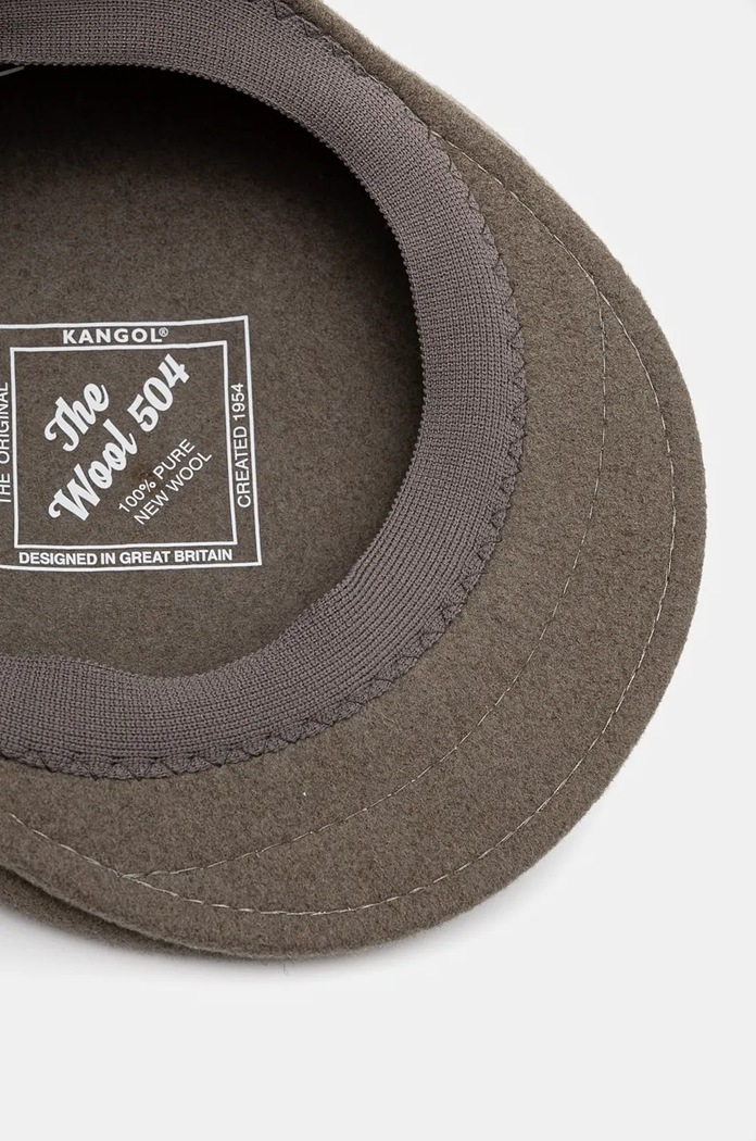 Vlněná čepice Kangol 504 šedá 0258BC.WG036