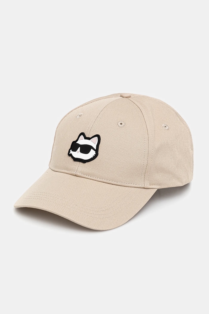 Karl Lagerfeld baseball sapka aplikációval bézs A1W33183