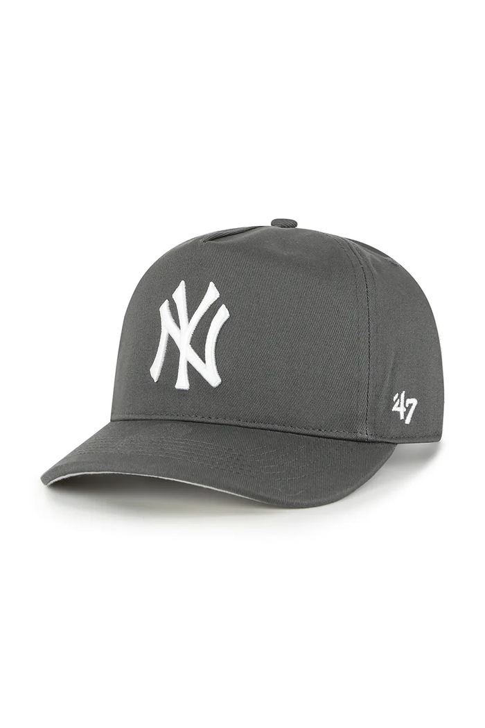 47 brand Șapcă de baseball din bumbac MLB New York Yankees gri B.FHTCH17GWP.CC