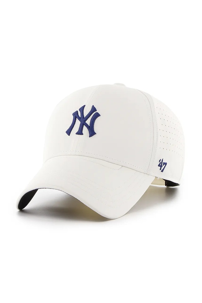 47 brand czapka z daszkiem MLB New York Yankees aplikacja biały B.VENTM17YEI.F9