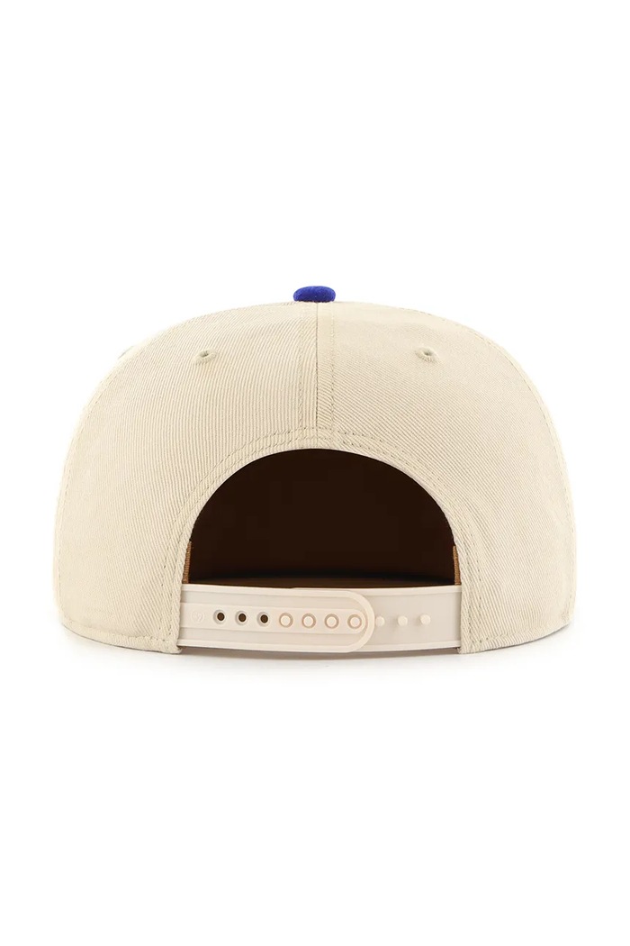Akcesoria 47 brand czapka z daszkiem bawełniana MLB LA Dodgers B.FLDST12HTP.SS beżowy