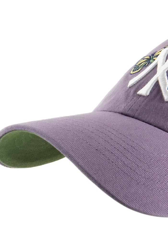 Akcesoria 47 brand czapka z daszkiem bawełniana MLB New York Yankees B.ICACL17GWS.II fioletowy