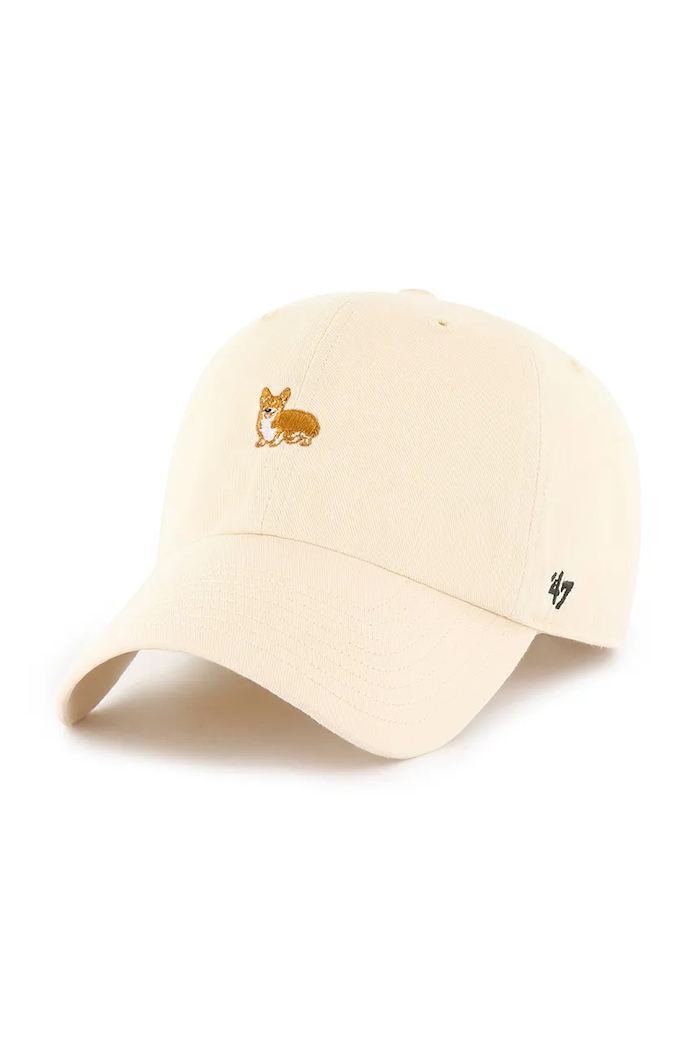 47 brand Șapcă de baseball din bumbac Dog Base Runner Icon bej XX.BSRIC1411GWS.NTH