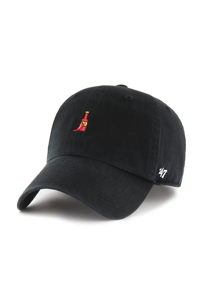 Bavlněná baseballová čepice 47 brand Food Base Runner Icon bavlna černá XX.BSRIC1411GWS.BKG