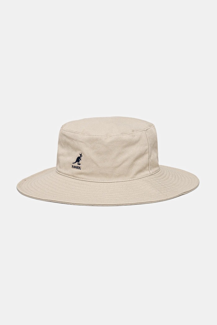 Pamučni šešir Kangol WASHED FISHERMAN pamuk bež K5368.KH262