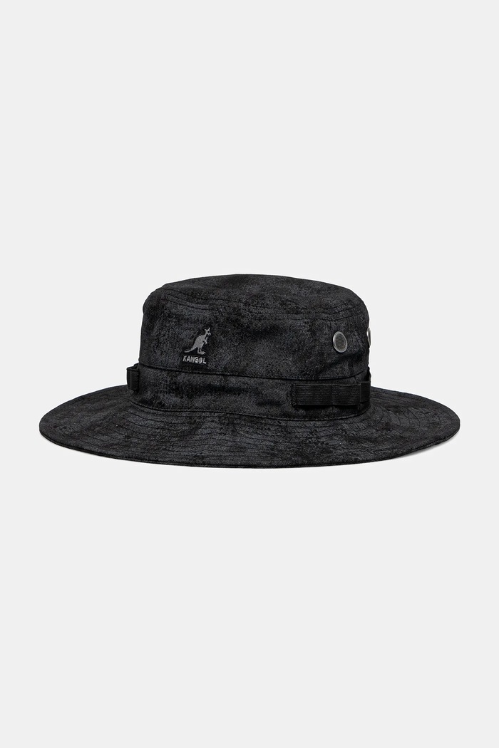 Pamučni šešir Kangol SALVAGED OUTDOOR pamuk crna K5437.BK001