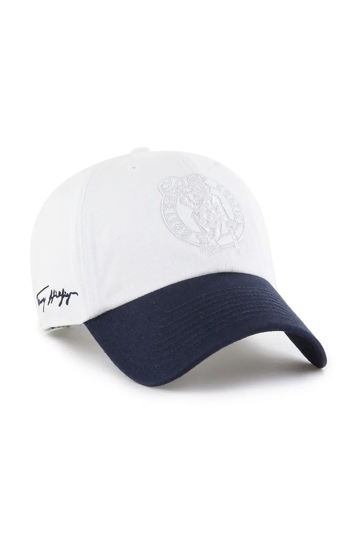47 brand czapka z daszkiem bawełniana NBA Boston Celtics '47 x Tommy Hilfiger KCO.THCCU172GWL.WH biały AA00