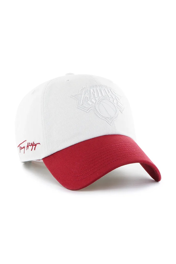 Bavlnená šiltovka 47 brand NBA New York Knicks '47 x Tommy Hilfiger KCO.THCCU175GWL.WH biela AA00