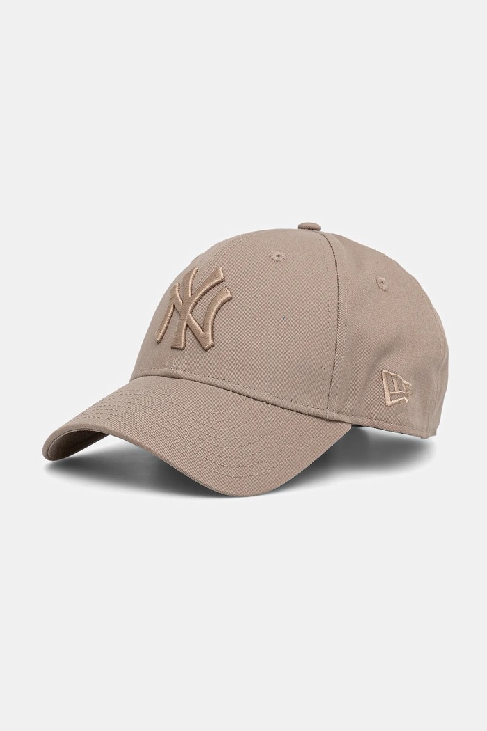 New Era czapka z daszkiem bawełniana LEAGUE ESSENTIAL 9FORTY® aplikacja beżowy 60675512