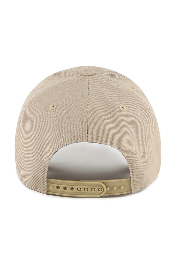 47 brand șapcă de baseball din amestec de lână MLB New York Yankees B.MVPSP17WBP.KHQ bej AA00