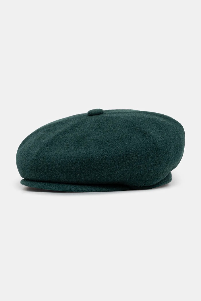 Kšilt s vlnou Kangol WOOL HAWKER s přídavkem vlny zelená K3164HT.DE301