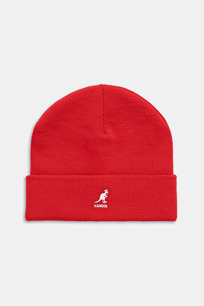 Čepice Kangol WAY TEXT středně silná červená K3793.RD608
