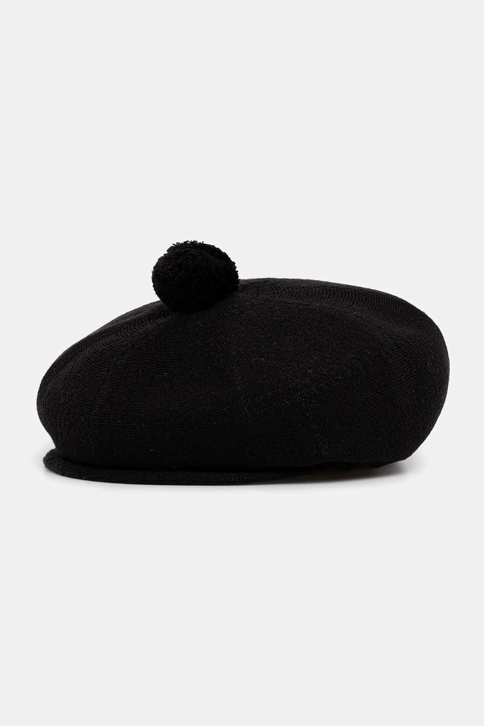 Čepice z vlněné směsi Kangol HERITAGE s příměsí vlny černá K3778.SB002