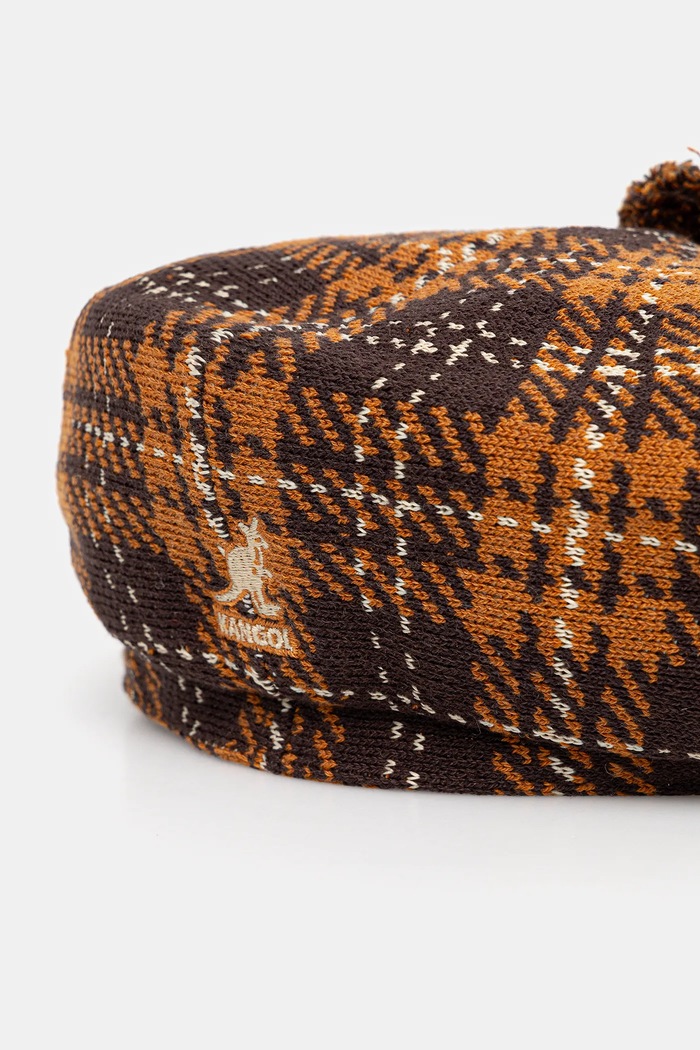 Čepice z vlněné směsi Kangol HERITAGE K3778.EC230 hnědá AA00