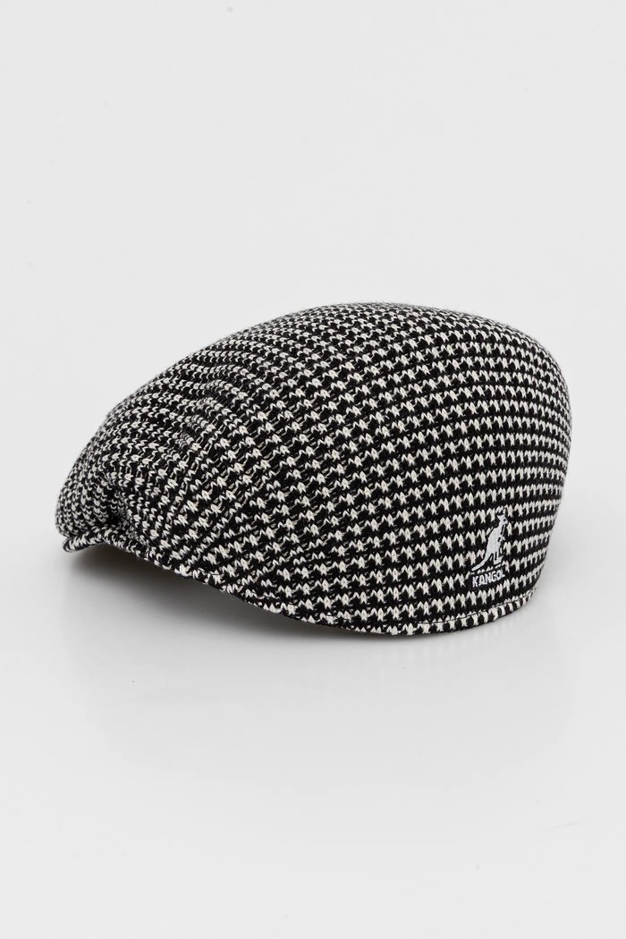 Kangol Beretă din lână GRID KNIT K3780.BK001 negru AA00