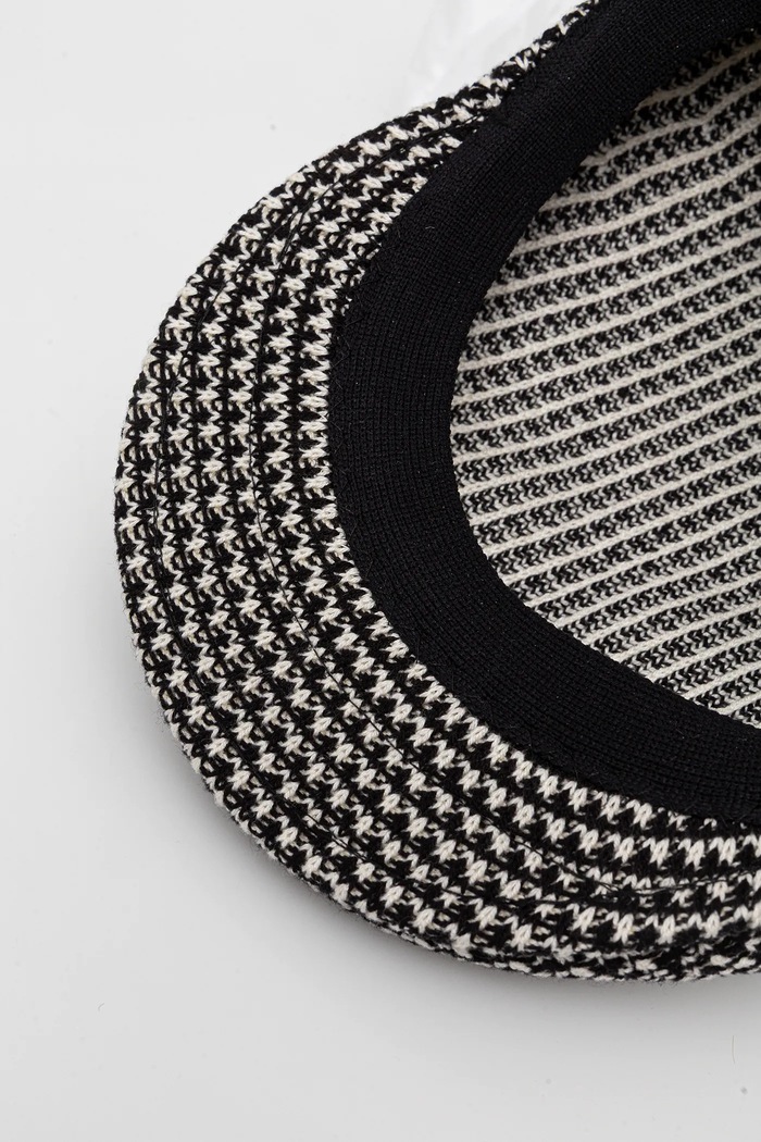 Beretă din lână GRID KNIT Kangol K3780.BK001 negru