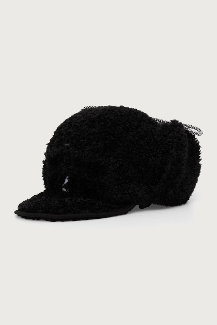 Kangol Cappello con le orecchie FAUX SHEARLING UTILITY FLAP K5356.BK001 nero AA00
