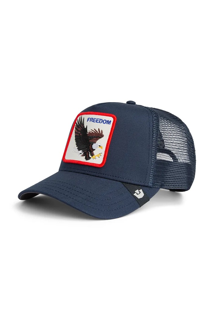 Goorin Bros baseballsapka pamutkeverékből Freedom Eagle Trucker egyéb kék 101.2541