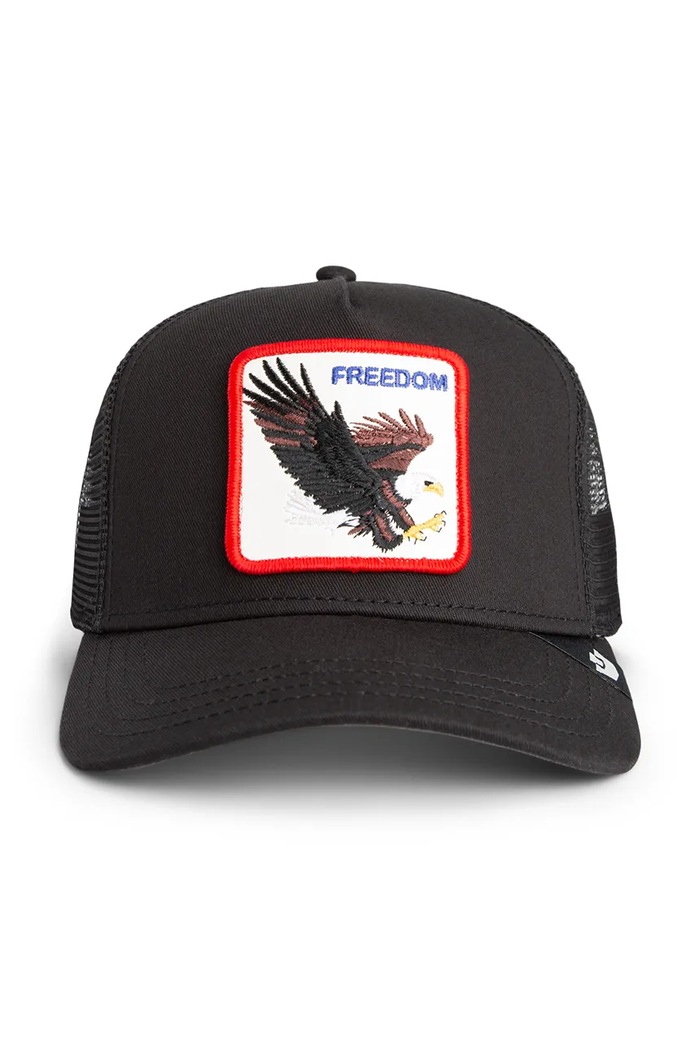 Goorin Bros Кепка с добавлением хлопка Goorin Bros Freedom Eagle Trucker 101.2541 чёрный AA00