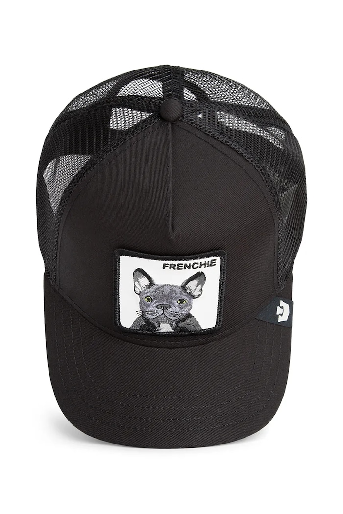 Goorin Bros czapka z daszkiem z dodatkiem bawełny Frenchie Trucker 101.2536 czarny