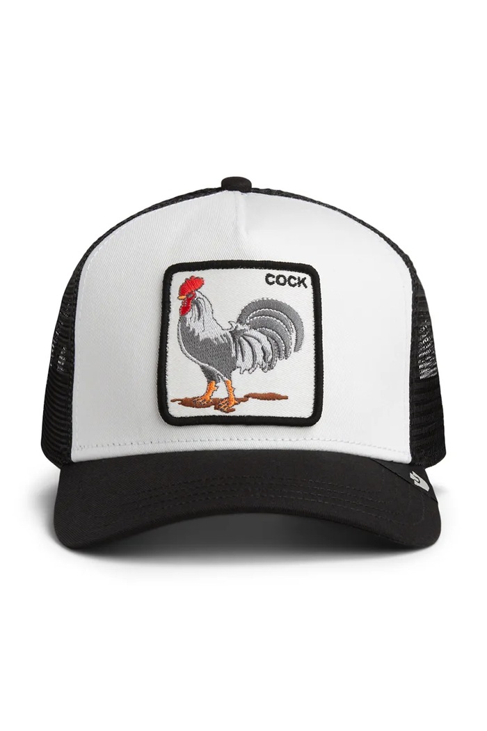 Goorin Bros șapcă Rooster Trucker 101.2458 alb AA00