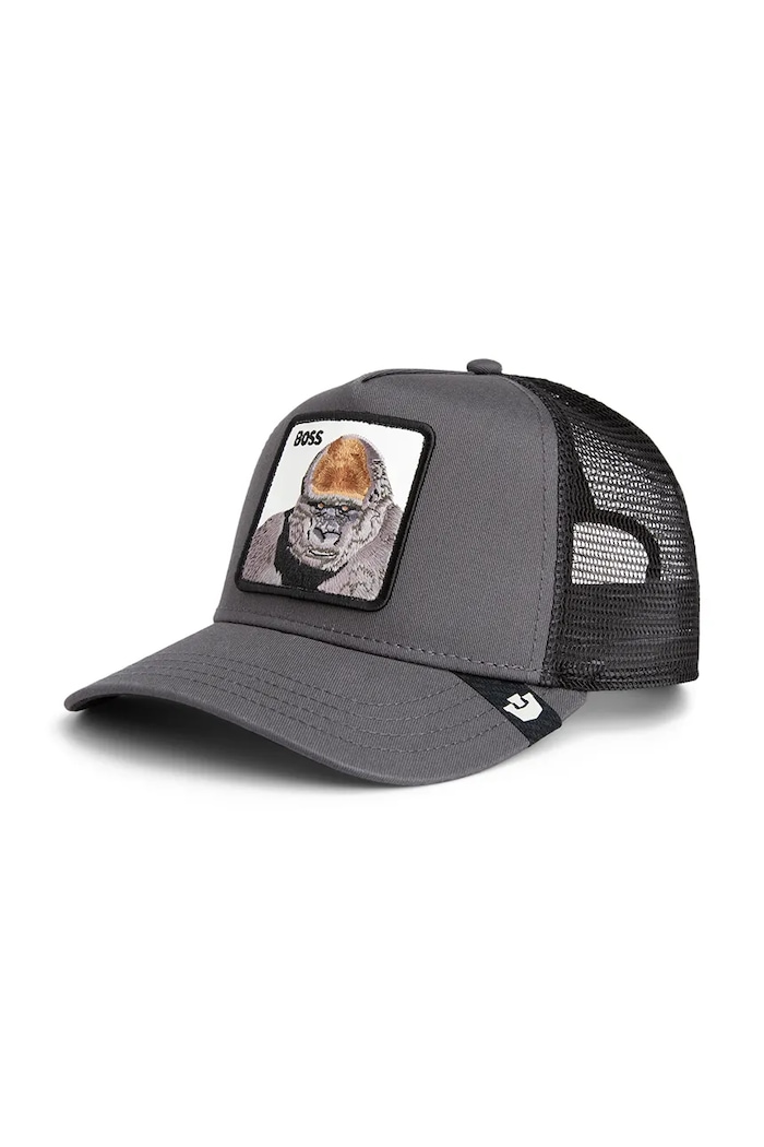 Čepice s kšiltem ze směsi bavlny Goorin Bros Boss Trucker další šedá 101.2539