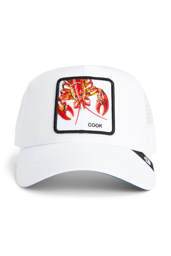 Goorin Bros cappello da baseball con cotone Lemme Cook 101.2424 bianco AA00