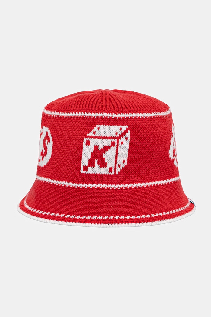Kangol klobuk SUPER KROO KNIT BUCKET rdeča K3832.RD608
