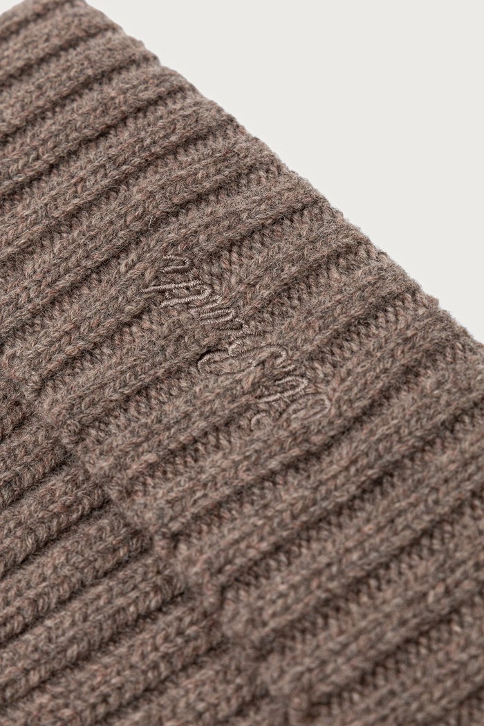 MC2 Saint Barth Czapka beanie wełniana WENG027 brązowy AA00