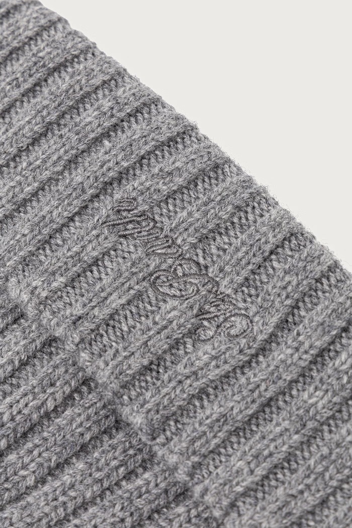 MC2 Saint Barth Czapka beanie wełniana WENG027 szary AA00