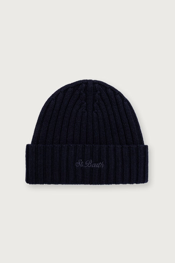 MC2 Saint Barth Czapka beanie wełniana czarny WENG027